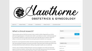 What is clinical research? – Hawthorne OB/GYN Associates - Hawthorne Ob Gyn Patient Portal