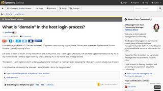 
What is "domain" in the host login process? | Symantec ...
