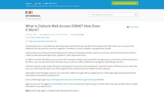 
                            4. What Is Outlook Web Access (OWA)? How Does It Work ... - Owa Msoutlookonline Net Login Aspx