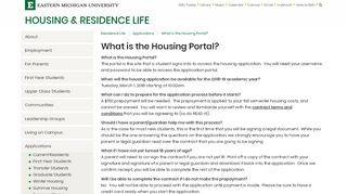 
                            5. What is the Housing Portal? - Residence Life - Emu Housing Portal