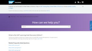 
                            3. What is the SAP Learning Hub Discovery Edition? - Sap Learning Hub Discovery Edition Portal