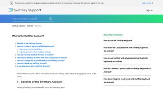 
                            4. What is the SwiftKey Account? – SwiftKey Support - Swiftkey Account Portal