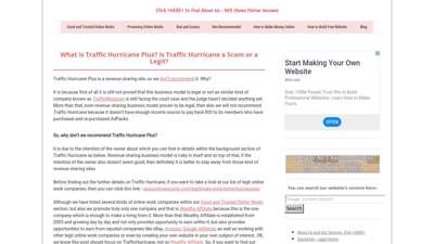 What is Traffic Hurricane Plus, a Scam or a Legit? - NOI