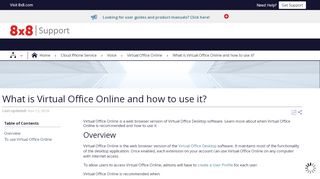 
What is Virtual Office Online and how to use it? - 8x8 Support  
