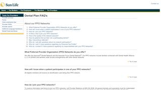 What Preferred Provider Organization (PPO) - Sun Life ... - Dental Health Alliance Provider Portal