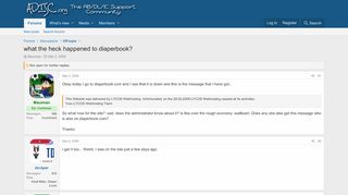 
                            2. what the heck happened to diaperbook? | ADISC.org - AB/DL/IC ... - Diaperbook Login