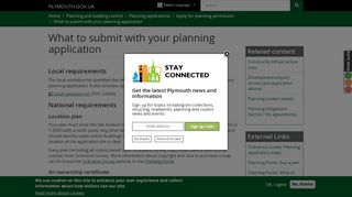 What to submit with your planning application - Plymouth City Council - Plymouth City Council Planning Portal
