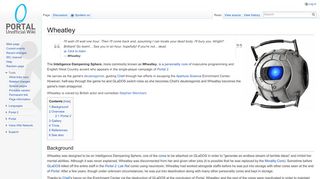 
                            1. Wheatley - Portal Wiki - Portal 2 Intelligence Dampening Sphere