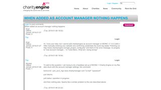 
                            7. When added as account manager nothing happens - Charity ... - Charity Engine Portal