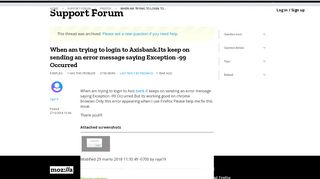 
                            4. When am trying to login to Axisbank.Its keep on sending an ... - Www Axisbank Com Portal
