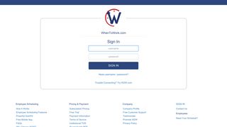 
                            1. When to Work - W2W Sign In - WhenToWork Online Employee ... - When To Work Com Portal
