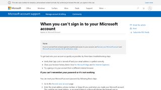 
                            7. When you can't sign in to your Microsoft account - Bootslive Login
