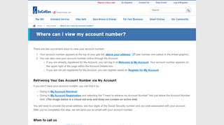 
                            1. Where can I view my account number? | SoCalGas - Swgas Account Portal