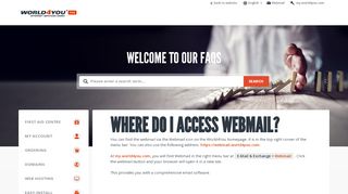 
                            5. Where do I access webmail? - World4You - World4you Portal