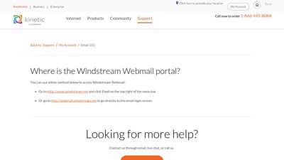 Where is the Windstream Webmail portal?  Support  Windstream