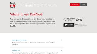 
                            8. Where to use RealMe – RealMe - Mpi E Cert Portal
