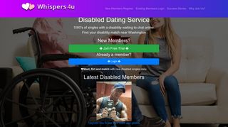 
                            4. Whispers4u - Disabled Dating Service - Singles & Disability - Enabled Dating Portal