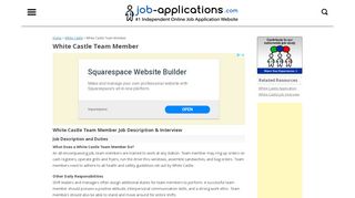 
                            8. White Castle Team Member - Job Description & Salary - White Castle Employee Login