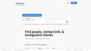 
                            5. Whitepages - Official Site | Find People, Phone Numbers ... - Whitepages Pro Sign In