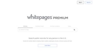 Whitepages Premium: Online Public Records & Criminal ... - Whitepages Pro Sign In
