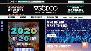 
                            1. WHO DO YOU WANT TO SEE? - Voodoo Music + Arts ... - Voodoo Sign Up