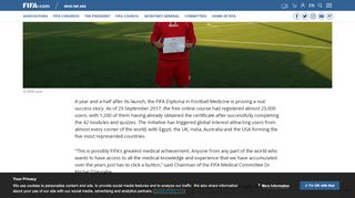 
                            4. Who We Are - News - FIFA Diploma in Football ... - FIFA.com - Fifa Diploma Portal