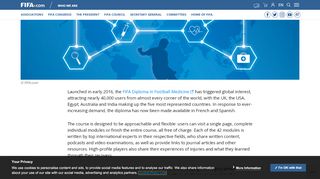 
                            7. Who We Are - News - FIFA Diploma in Football Medicine now ... - Fifa Diploma Portal