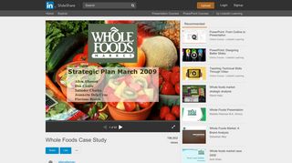 
                            8. Whole Foods Case Study - SlideShare - Success Factors Whole Foods Market Portal