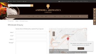 
                            2. Wholesale Enquiry - Amphora Aromatics Ltd – Supplier of ... - Amphora Aromatics Wholesale Portal