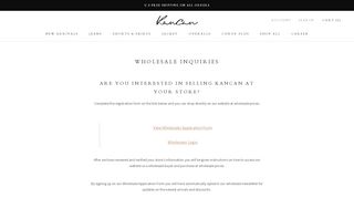 
                            3. Wholesale Inquiries – Official Kancan USA
