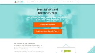 
                            2. Whoozin: Track RSVP's & Sell Tickets for Events Online - Whoozin Login