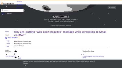 Why am I getting "Web Login Required" message while ...