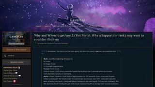 
                            3. Why and When to get/use Zz'Rot Portal. Why a Support (or tank) may ... - Zz Rot Portal