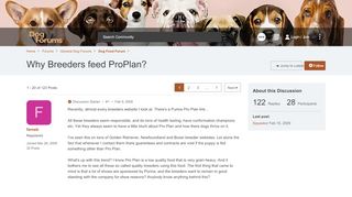 
Why Breeders feed ProPlan? | Puppy Forum and Dog Forums  
