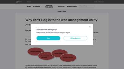 Why can't I log in to the web management utility of the TP ...