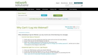 
                            9. Why Can't I Log into Webmail? - Network Solutions - 1and1 Webmail 2 Portal