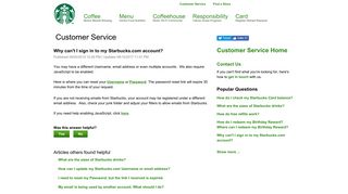 
                            8. Why can't I sign in to my Starbucks.com account? - Can T Portal To Starbucks App