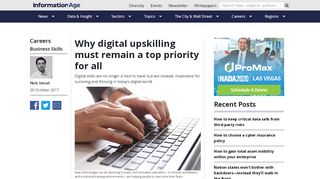 Why digital upskilling must remain a top priority for all - Devere Upskill Login
