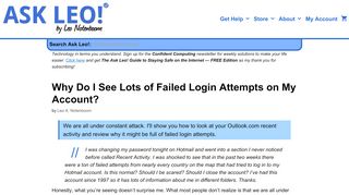 
                            8. Why Do I See Lots of Failed Login Attempts on My Account ... - Hotmail Japan Portal