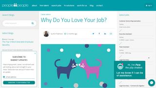 
Why Do You Love Your Job? - people2people  
