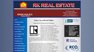 
                            6. Why use a REALTOR - RK Real Estate Shelby Township ... - Propoffers Com Login