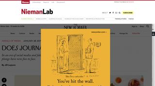
                            3. Why won't The New Yorker keep you logged in? Mystery: Solved - The New Yorker Subscription Portal