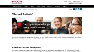 
                            5. Why work for Ricoh? | Ricoh Europe - Ricoh Employee Portal