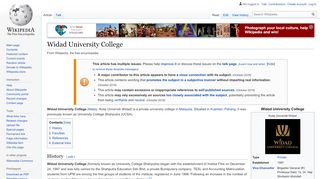 
                            5. Widad University College - Wikipedia - Student Portal Widad College