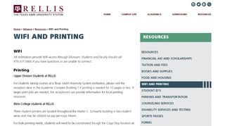 
                            4. WiFi and Printing | The RELLIS Campus - Blinn Student Wifi Login