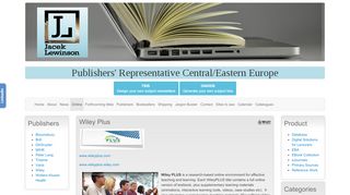 
Wiley Plus - Jacek Lewinson - Publishers' Representative ...  
