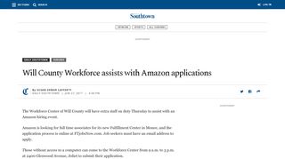 
Will County Workforce assists with Amazon applications ...
