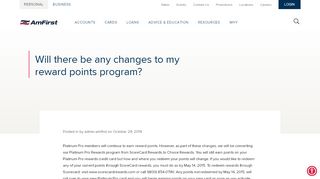 
                            6. Will there be any changes to my reward points program ... - America First Visa Rewards Portal