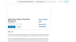 
                            2. William Blue College of Hospitality Management | LinkedIn - William Blue Concierge Portal