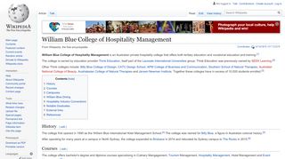 
                            4. William Blue College of Hospitality Management - Wikipedia - William Blue Concierge Portal